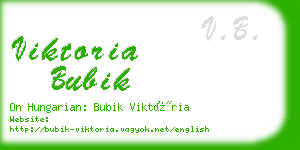 viktoria bubik business card